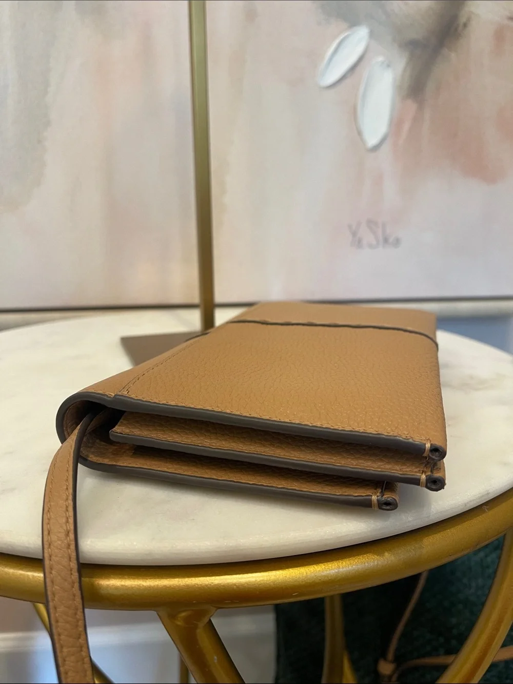 Tory Burch McGraw Wallet Crossbody Bag in Tan